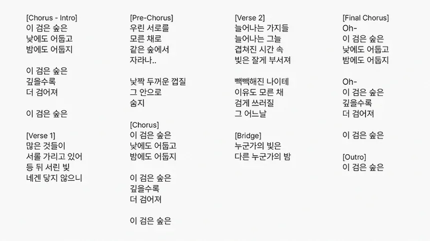 감정선이 진한 일본 노래 분위기