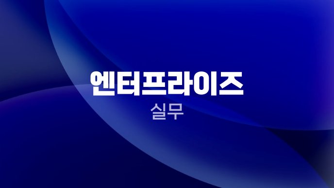 엔터프라이즈 실무