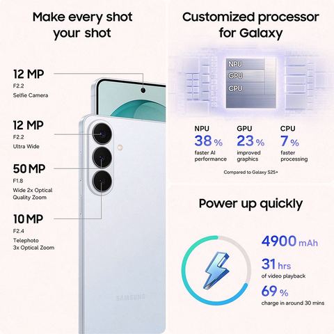 갤럭시 S26 Plus 자급제 512GB 디자인