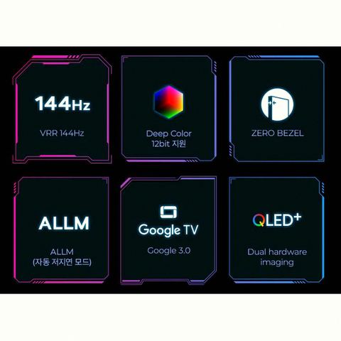 더함 UA651QLED SMART CINEMA144 버튼과 단자