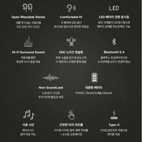 블라우풍트 BLP-OE383K 블루투스 이어폰 디자인