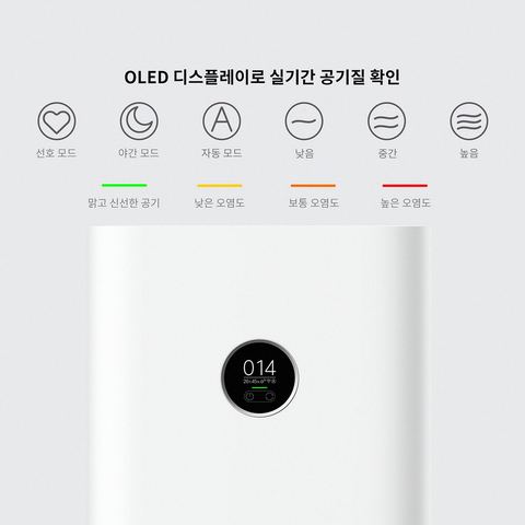샤오미 스마트 공기청정기4 28㎡ AC-M16-SC 디자인