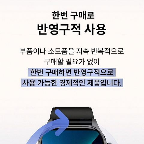 액션맨 글루코워치 ET 스마트워치 버튼과 단자