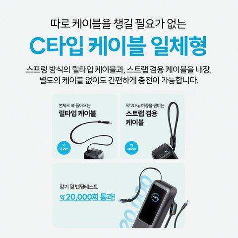 앤커 A1695 노트북 보조배터리 연결 방식