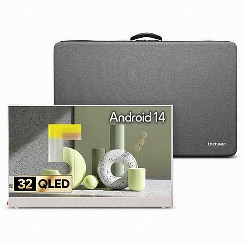 더함 NA321QLED 포터블 TV 버튼과 단자
